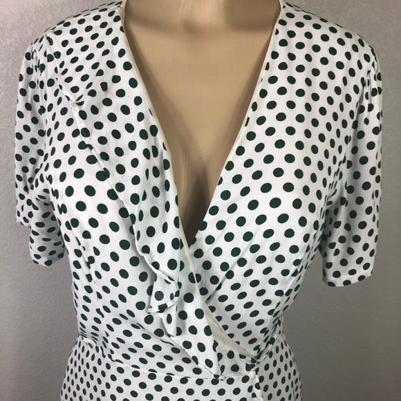 Privacy Please Polka Dot Wrap Dress - Picture 4 of 15